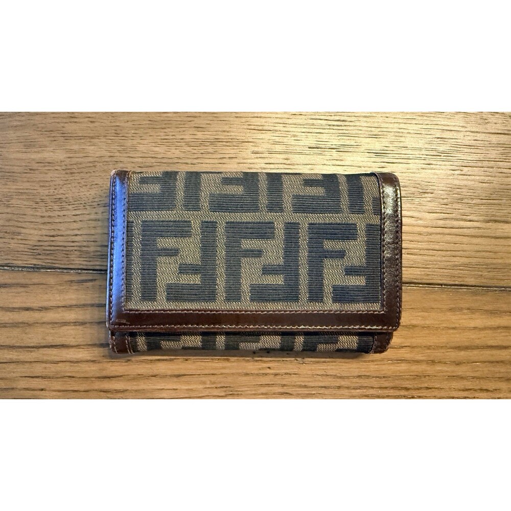 Vintage Fendi Brown Zucca Wallet